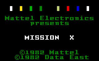 Mission X box art for Intellivision